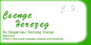 csenge herczeg business card